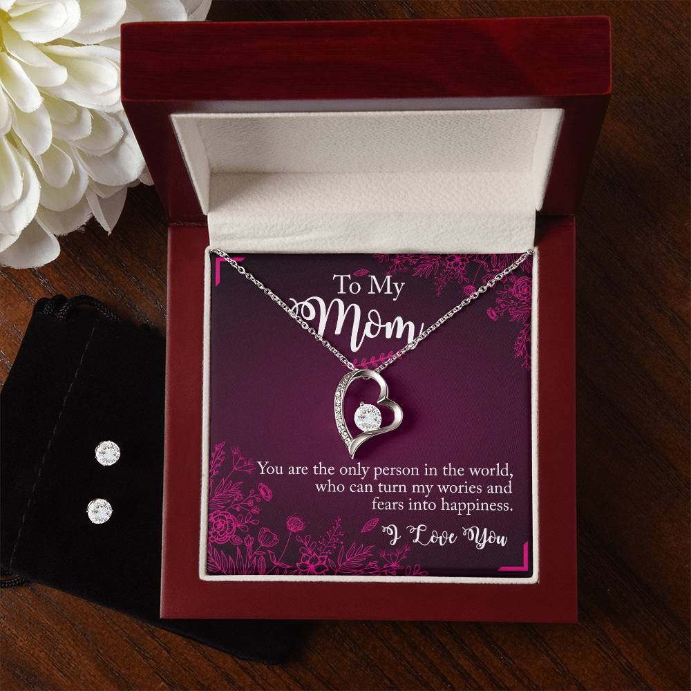 Mom Necklace Earring set, Mother’s Day Gift, Christmas gift, Birthday gift