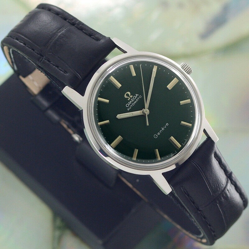OMEGA Geneve Manual Winding Leather Belt 34.7 mm