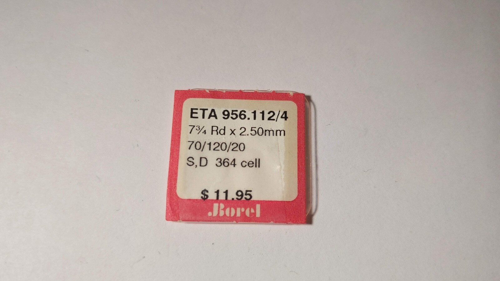ETA 956.112 (114) part hour wheel, 7 3/4 RD x 2.50mm, 70/120/20 NOS