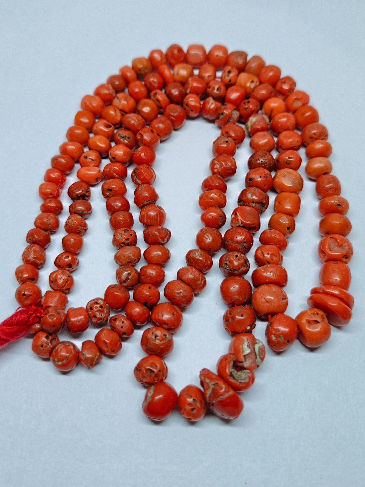 Natural Italian Red Coral Rondelle Beads Jewellery Making Gemstone One Strand.