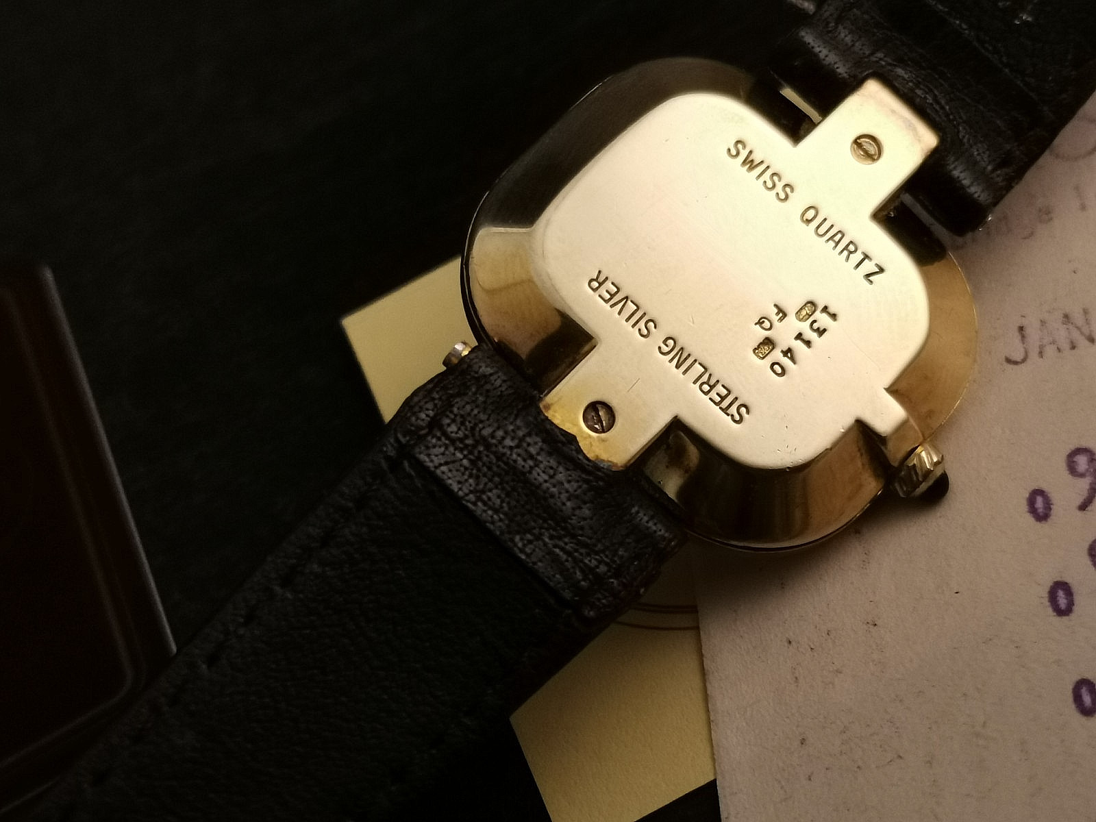 Men’s Dunhill Quartz Watch – Gold on Solid Silver. Harrords. Box and Papers 1982