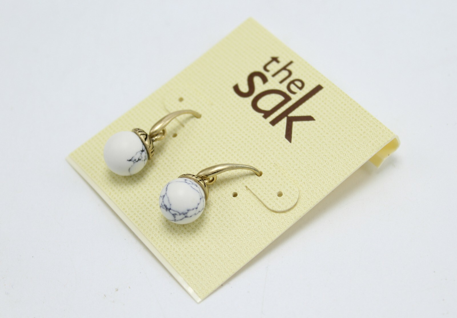 The SAK Semi-precious Color Bead Drop Earrings NWT #SAK61