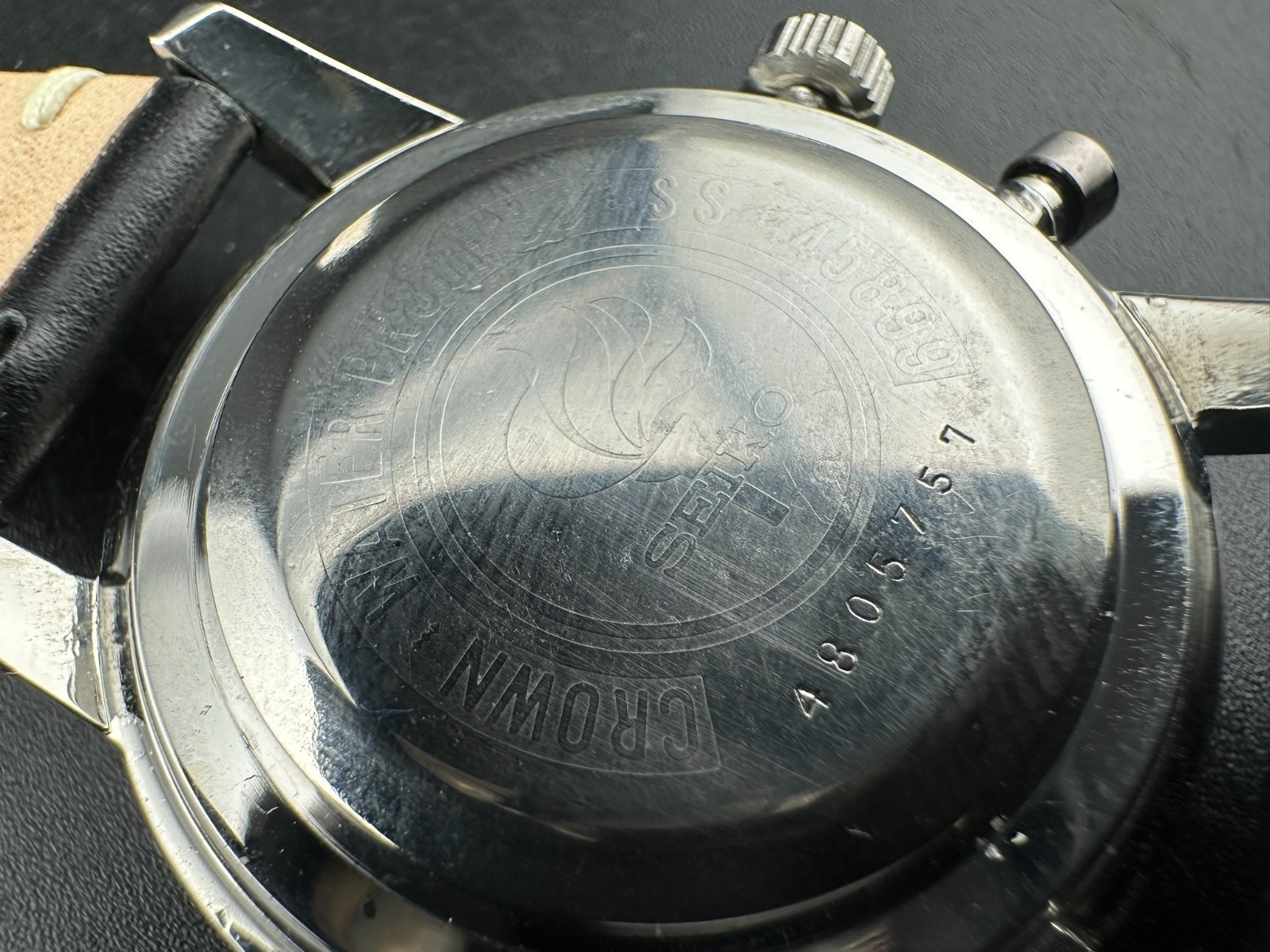 1964 Seiko Monopusher Chronograph Men’s Manual Wind Silver Dial 37.5mm 45899