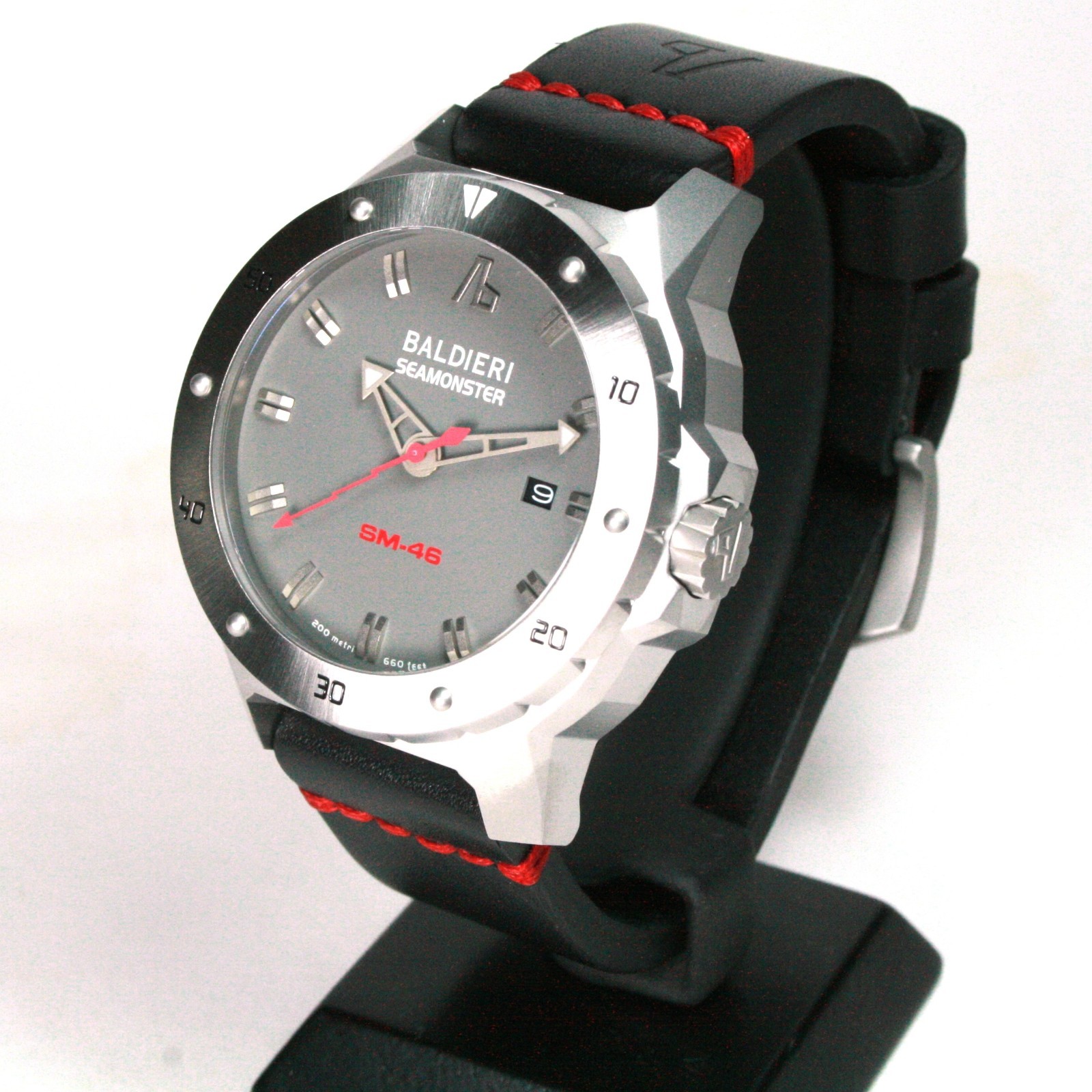 BALDIERI, SEAMONSTER SM-46, STEEL GREY, AUTOMATIC, 46MM, DIVER, 20ATM