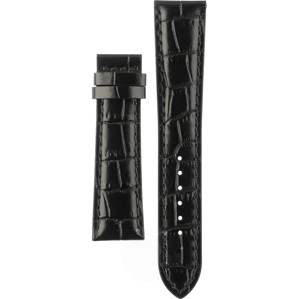 Genuine Certina black leather Strap without buckle 21mm 21/18 free shipping