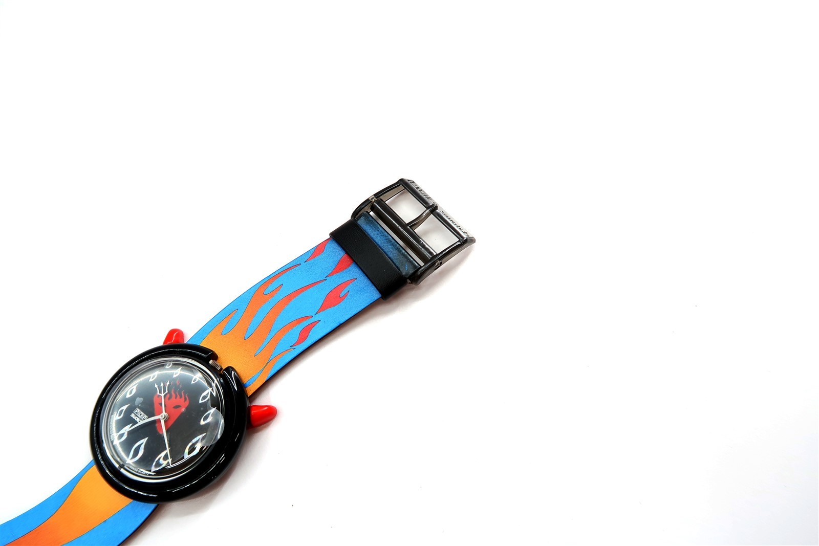 Swatch POP Watch HOT STUFF Devil PMB103 Halloween 1995 Special Package Set N2