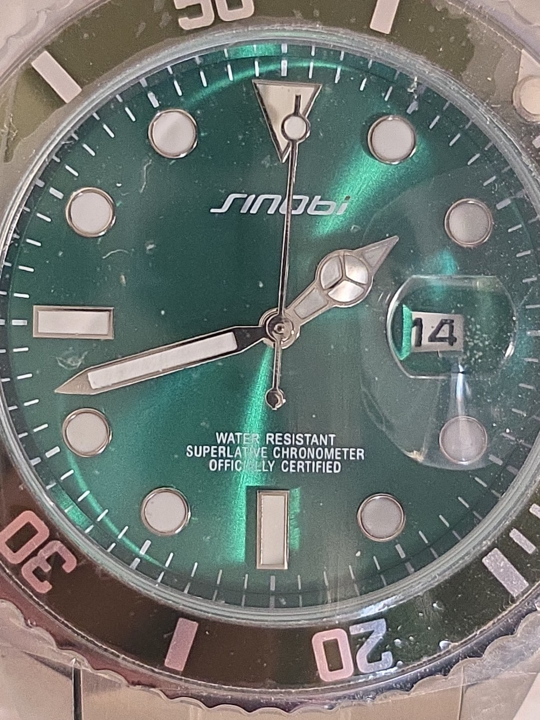 Sinobi Stainless Steel Watch, Green , Analog