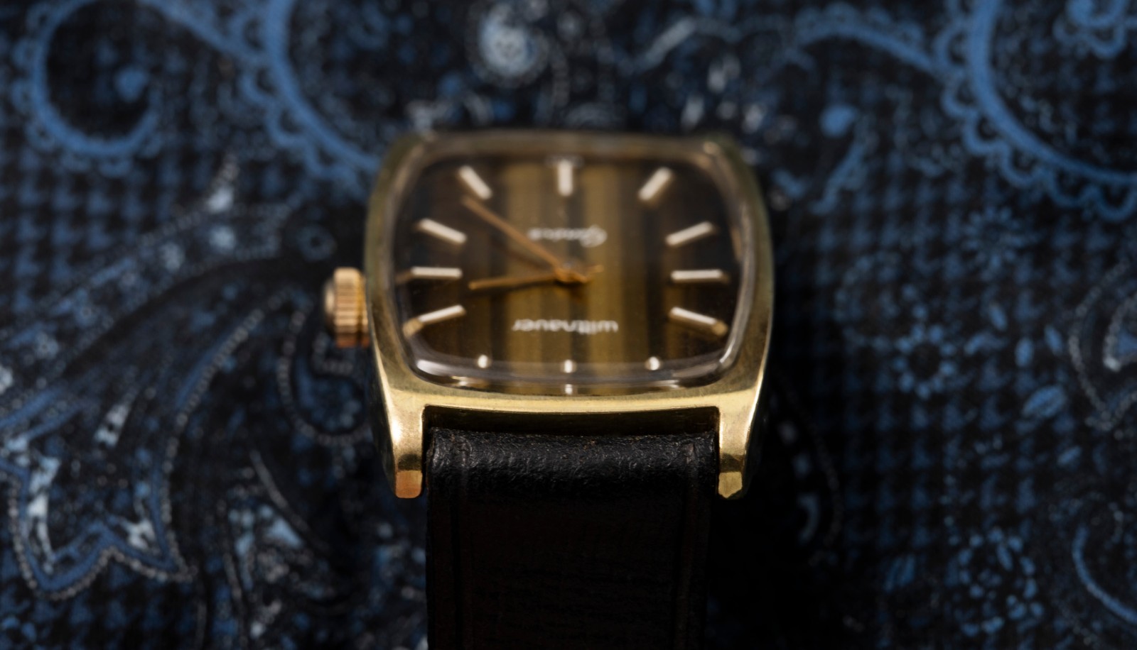 Wittnauer Geneve Tank Watch – Tiger’s Eye Dial – 17 Jewels – Early 1960s