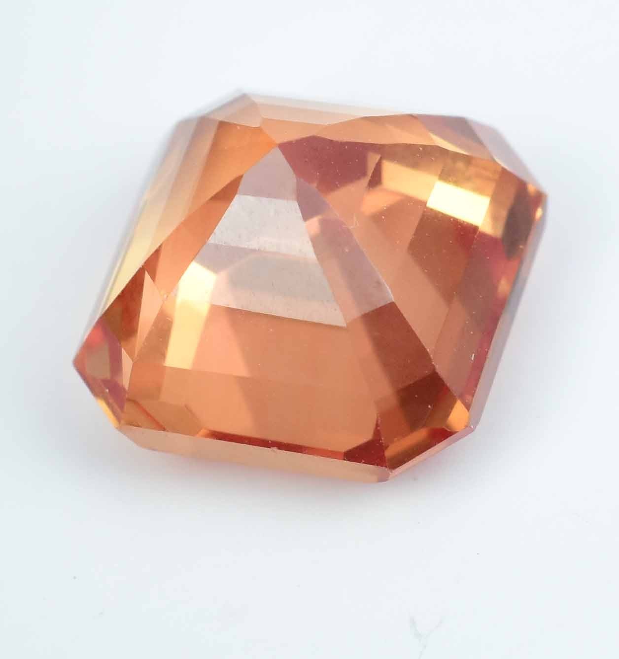 Natural imperial Topaz 10.45 Ct Asscher Stunning Flawless AGL Certified Gemstone