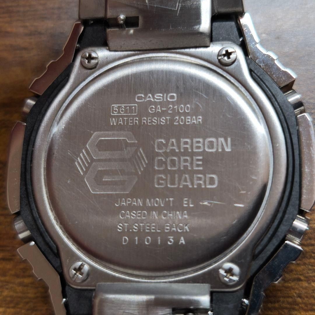 CASIO G SHOCK GA 2100 Metal Custom Quartz Watch