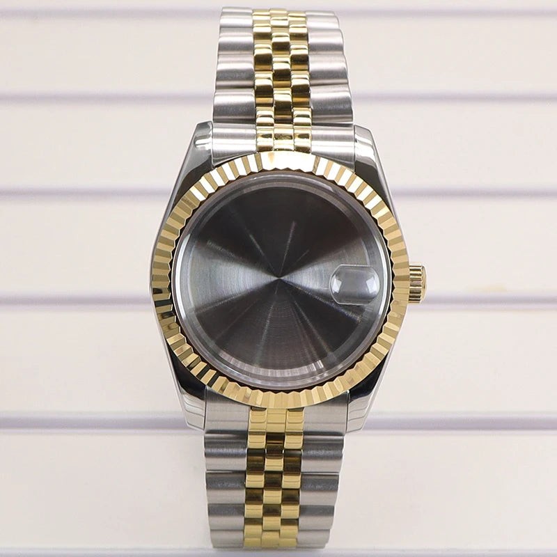 36/39mm Watch Cases Set Sapphire Glass For NH35 NH36 NH34 NH70 8215 Datejust