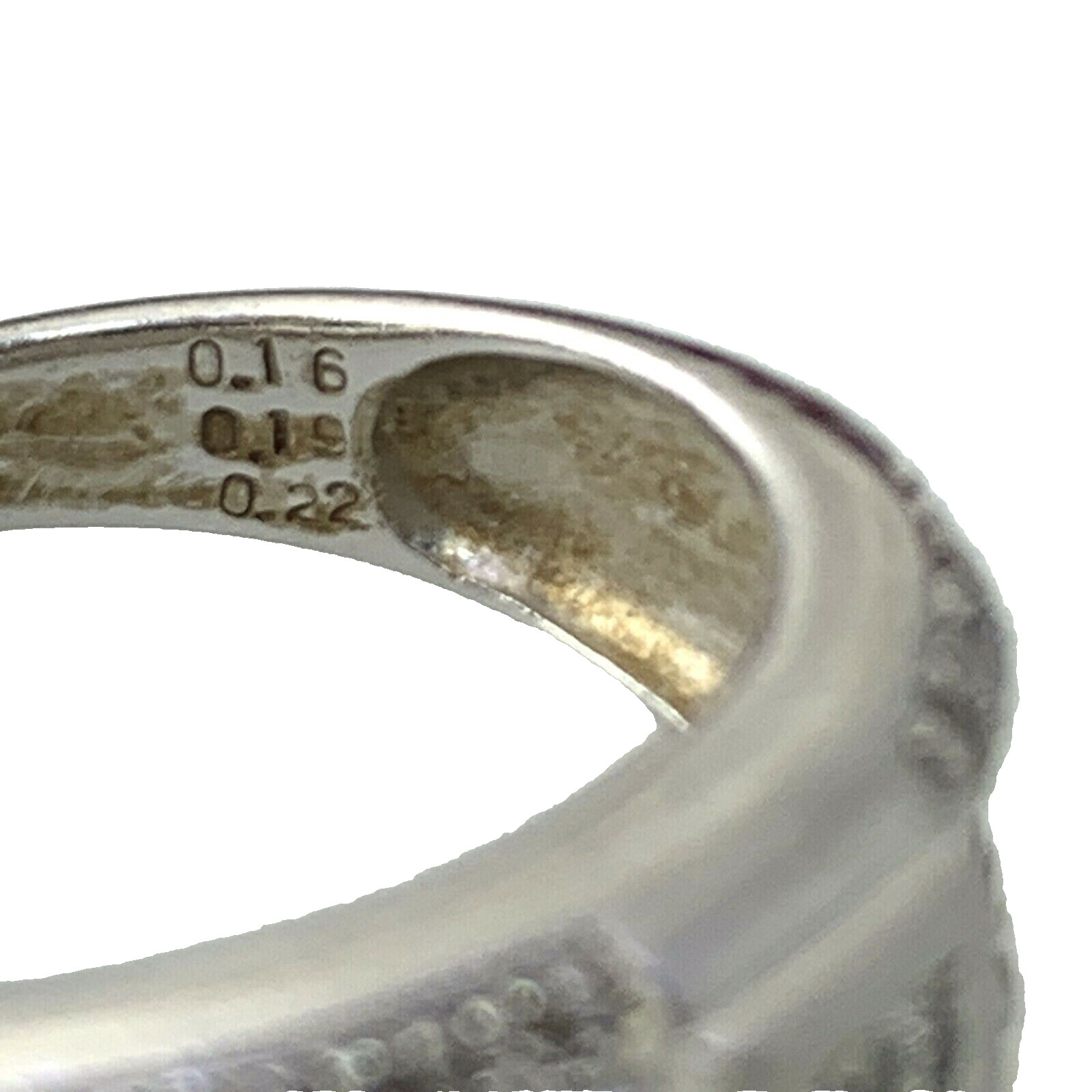0.57 CTW Natural Diamond Wedding Band Ring Platinum 900 Princess Baguette 6.5