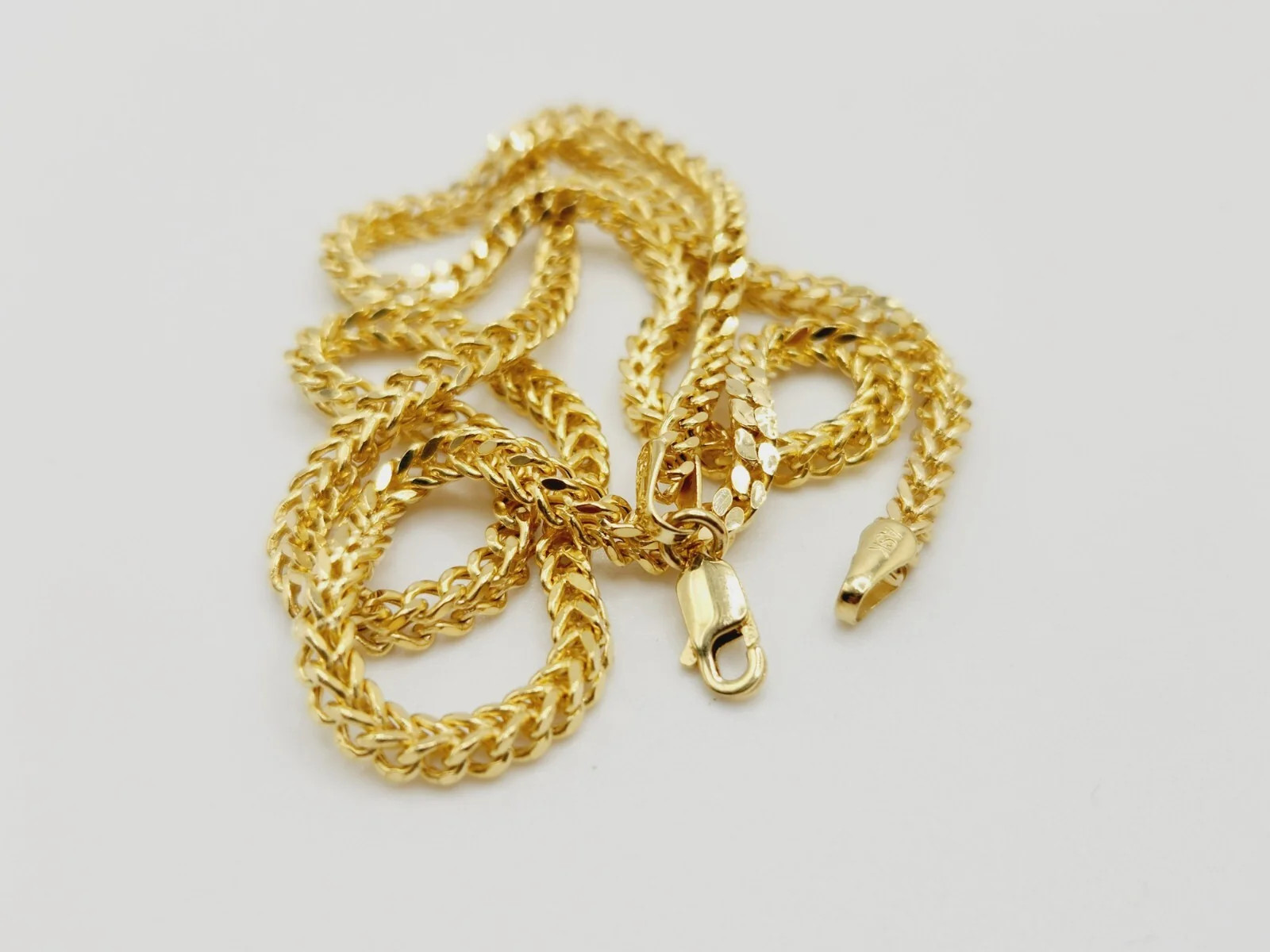 10KT Yellow Gold Hollow Franco Chain 20.0 “ x 3.12mm x 2.78 mm Lobster Clasp
