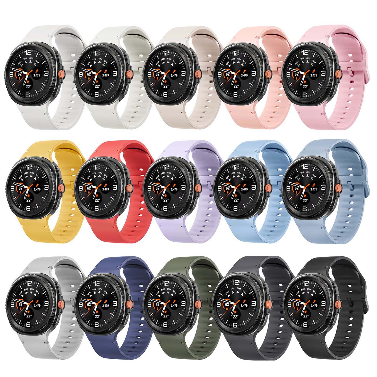 Watch Band Sport Silicone Adjustable Strap For Samsung Galaxy Watch 8/8 Classic