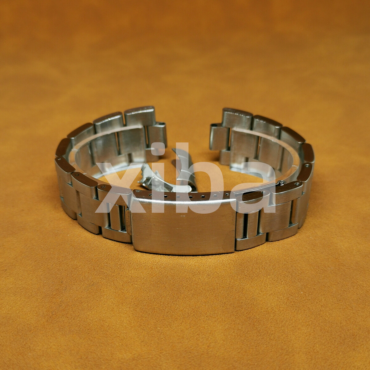 13mm 17-21mm Curved End Metal Bracelet Stainless Steel Watch Strap Band Unisex