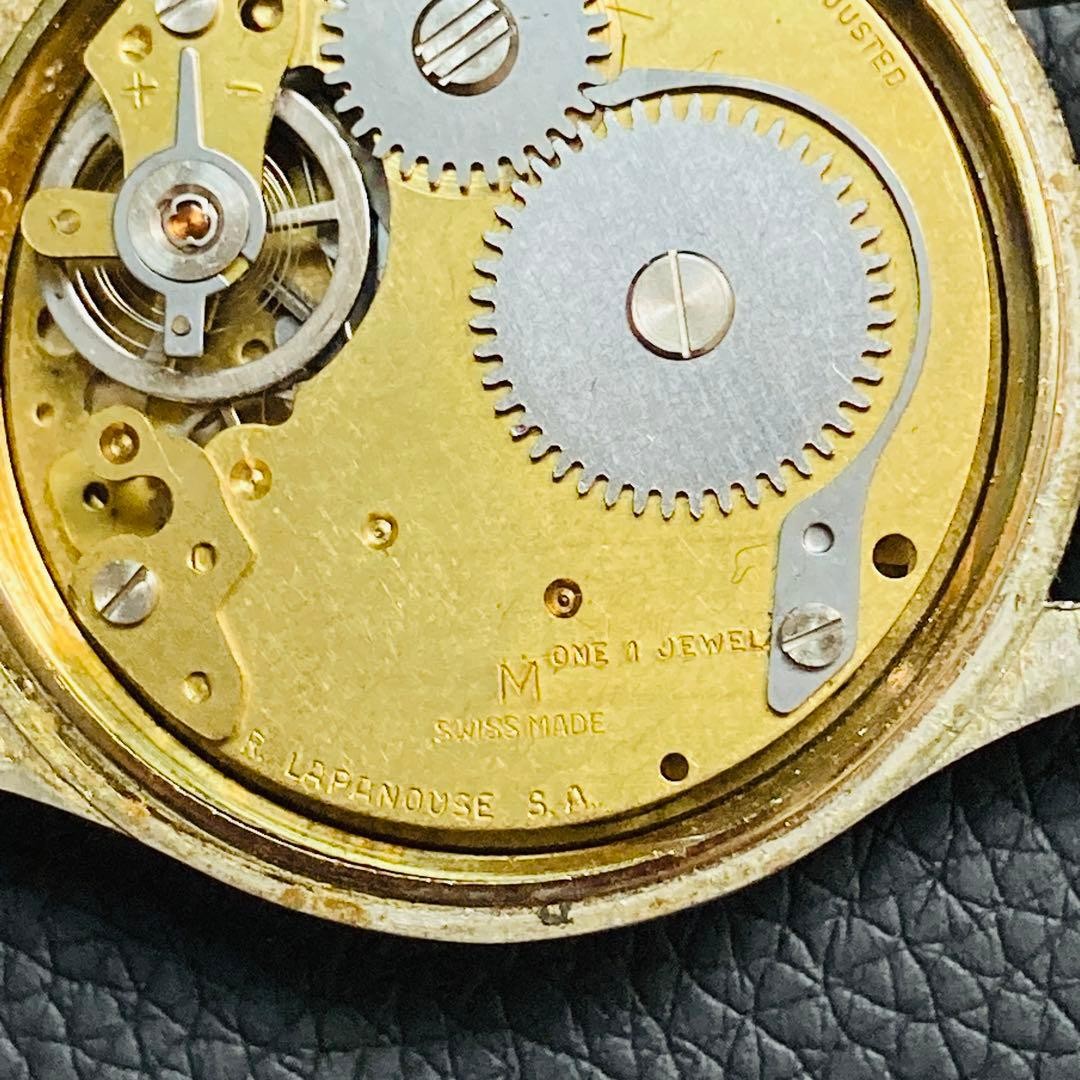 Vintage Silver 35mm Manual Winding Swiss Mechanical Watch Used
