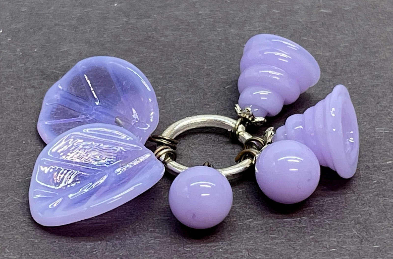Lampwork Handmade beads From Murano Glass 6 Pcs OOAK Tamara Yarilo Brand