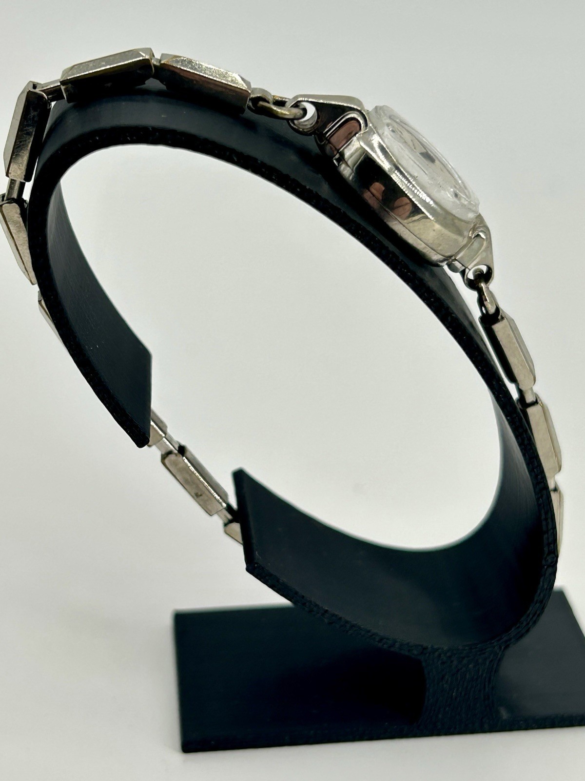 Vintage 1955 Hamilton Jenny-B 22J Ladies Watch 10K White Gold Filled Running USA