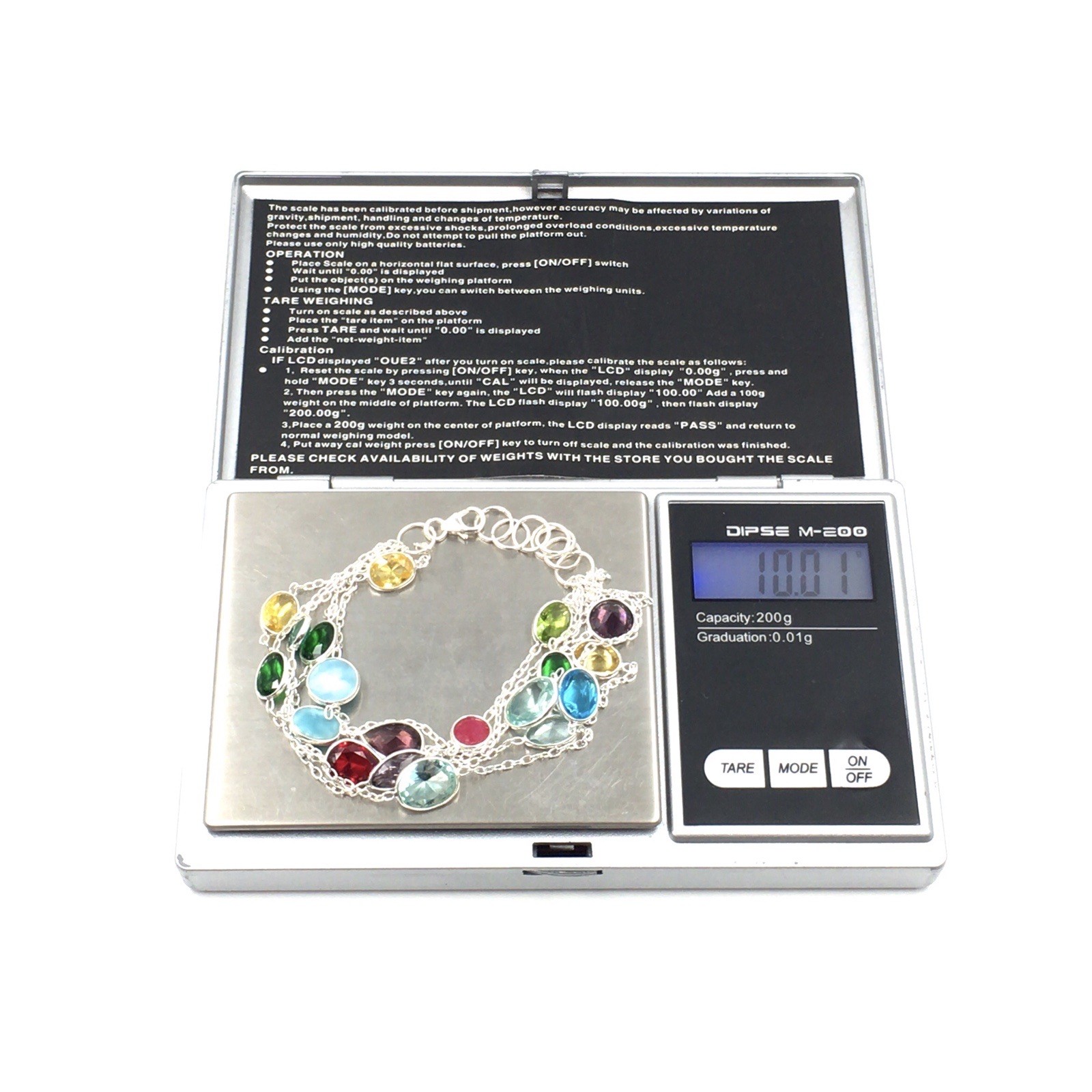 925 Silver Bracelet 17-19cm Colourful Gemstones Multicolour Jewellery Larimar Blue Red
