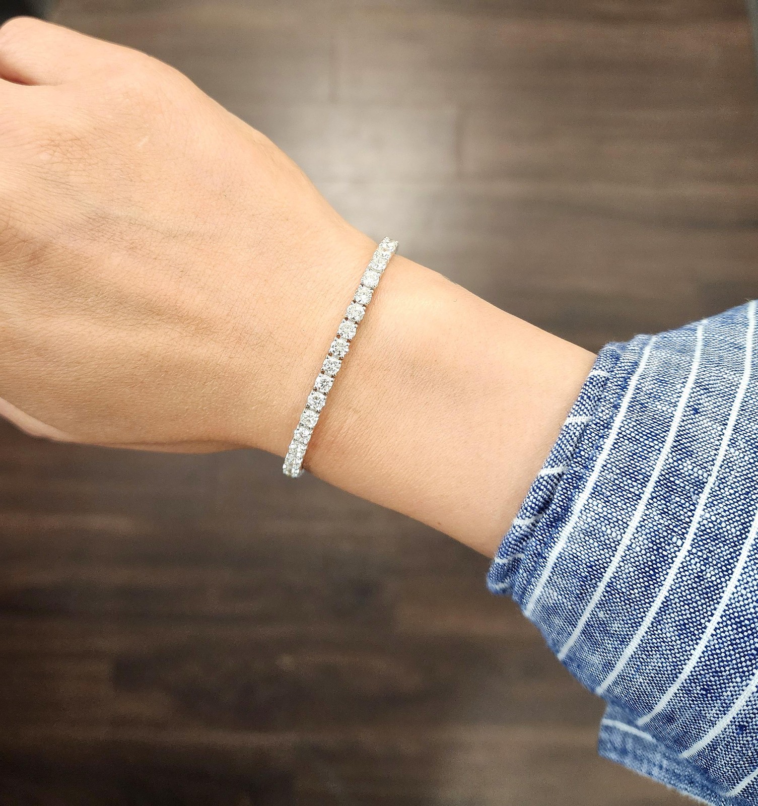 7.42 ct Diamond Tennis Bracelet