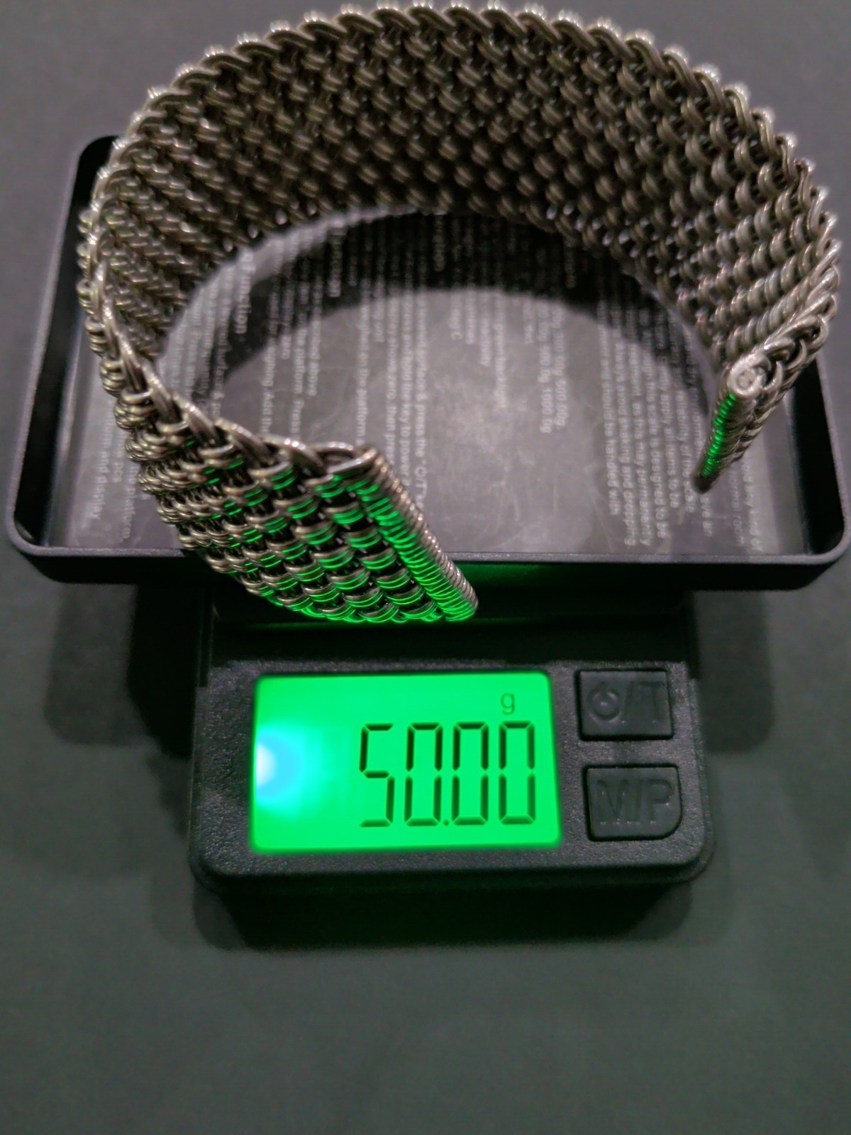 50g 925 Sterling Silver 1″ Wide Adjustable Woven Open Cuff Bracelet 7.25″