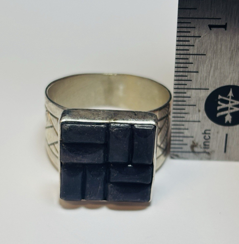 DTR Jay King Sterling 925 Silver Amethyst Square Ring Sz 10.75-.31