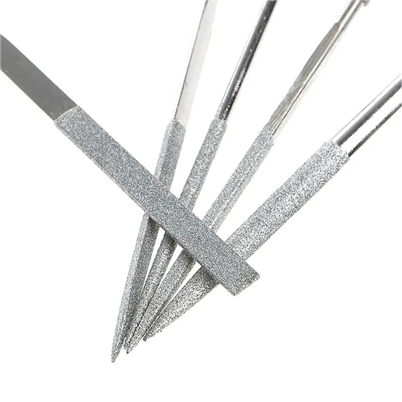 10pc Diamond Needle File Set Titanium Plated Jewelry Glass Stone Metal Tool 140m