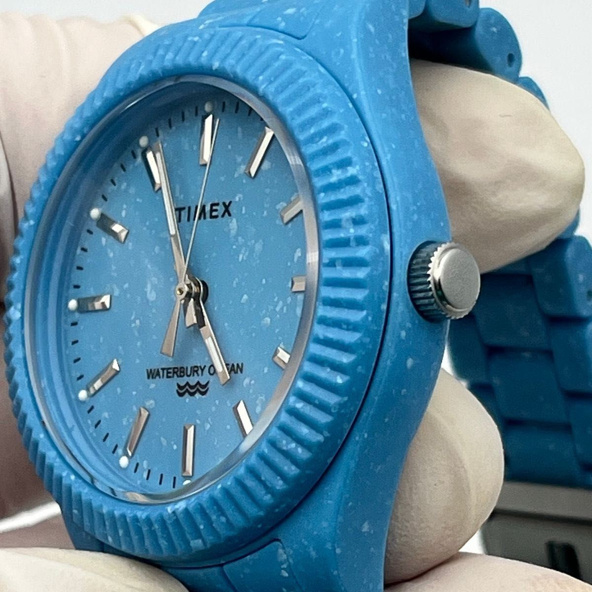 Working TIMEX Watch TW2V33000 Waterbury Timex Blue Quartz Analog Quartz Watch