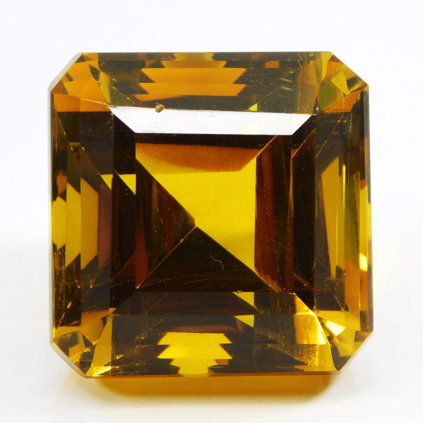 Certified 202.50 Cts Natural Mogok Painite Orange Yellow Radiant Cut Gemstone