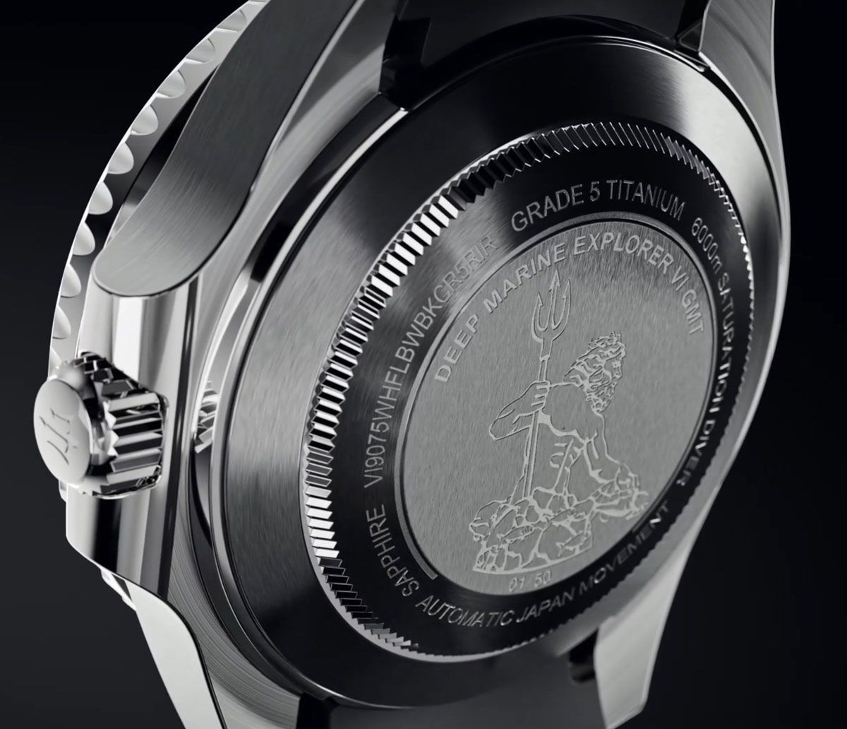 Oceaneva Deep Marine Explorer VI 6000m Titanium X1 Automatic Watch