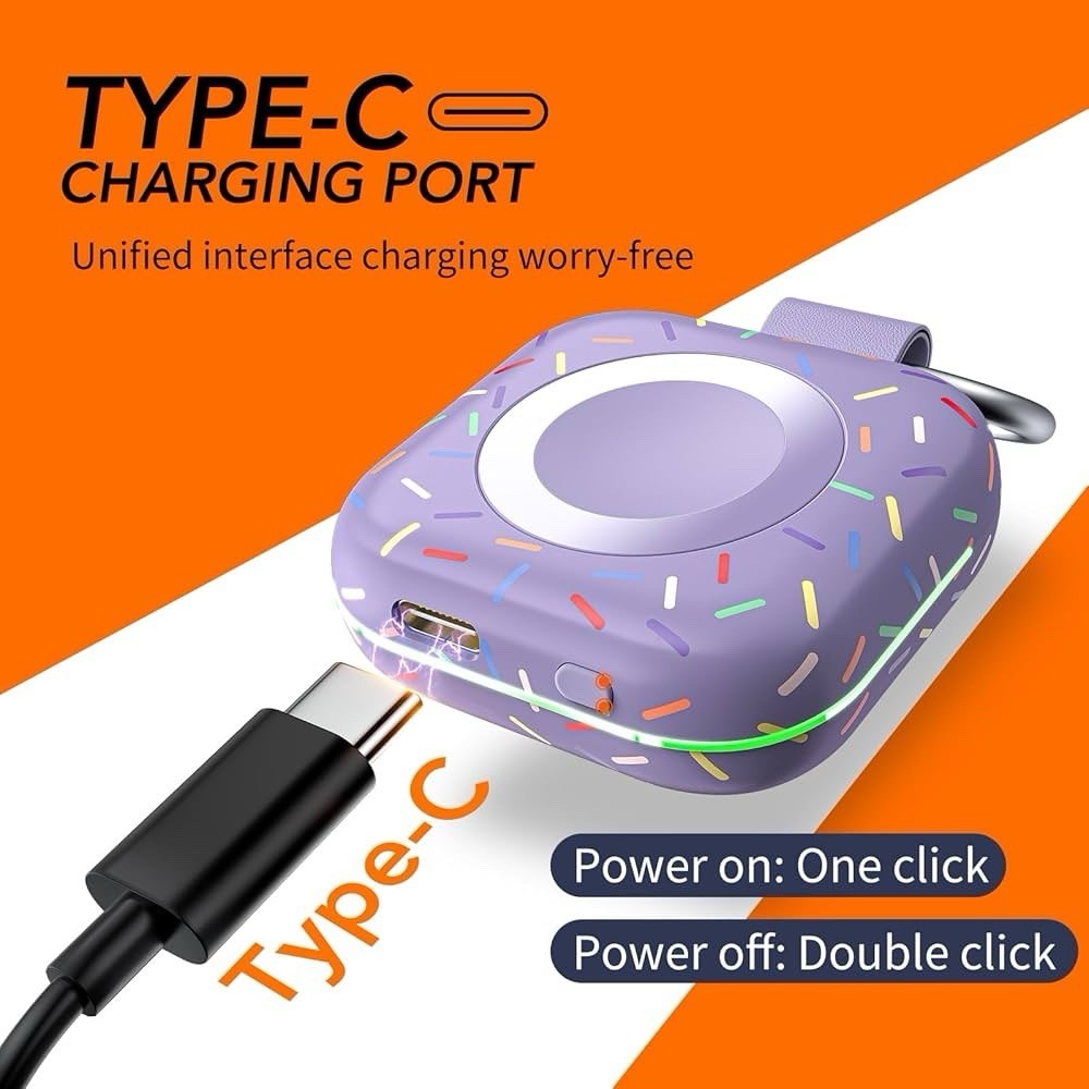 Portable Wireless Charger for Apple Watch Series 10/9/8/UItra/7/6/5/4/3/2/SE/…