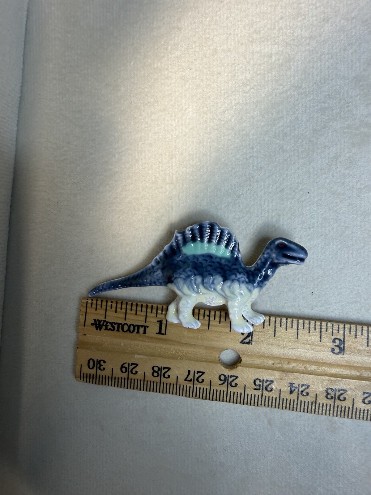 Blue White Green Ceramic Enamel Dinosaur Brooch & pendant 2 in