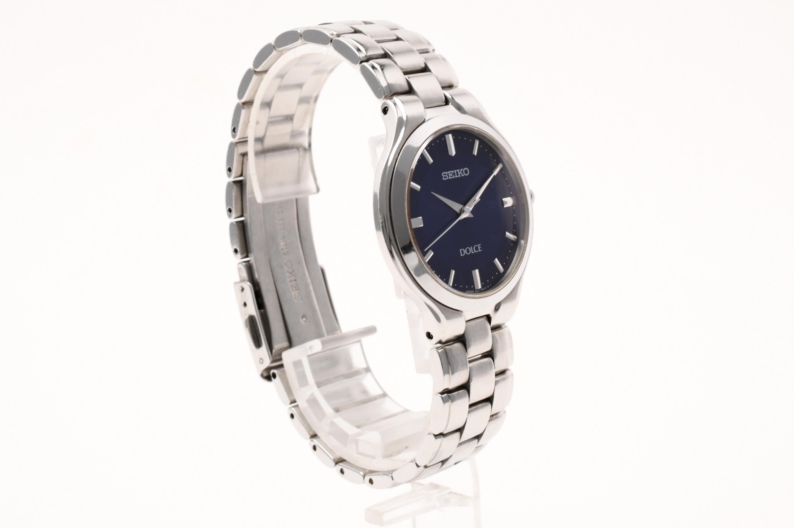 SEIKO Dolce 8J41-0A10 Men’s Silver Navy Dial Quartz Japan 32mm [Near Mint]