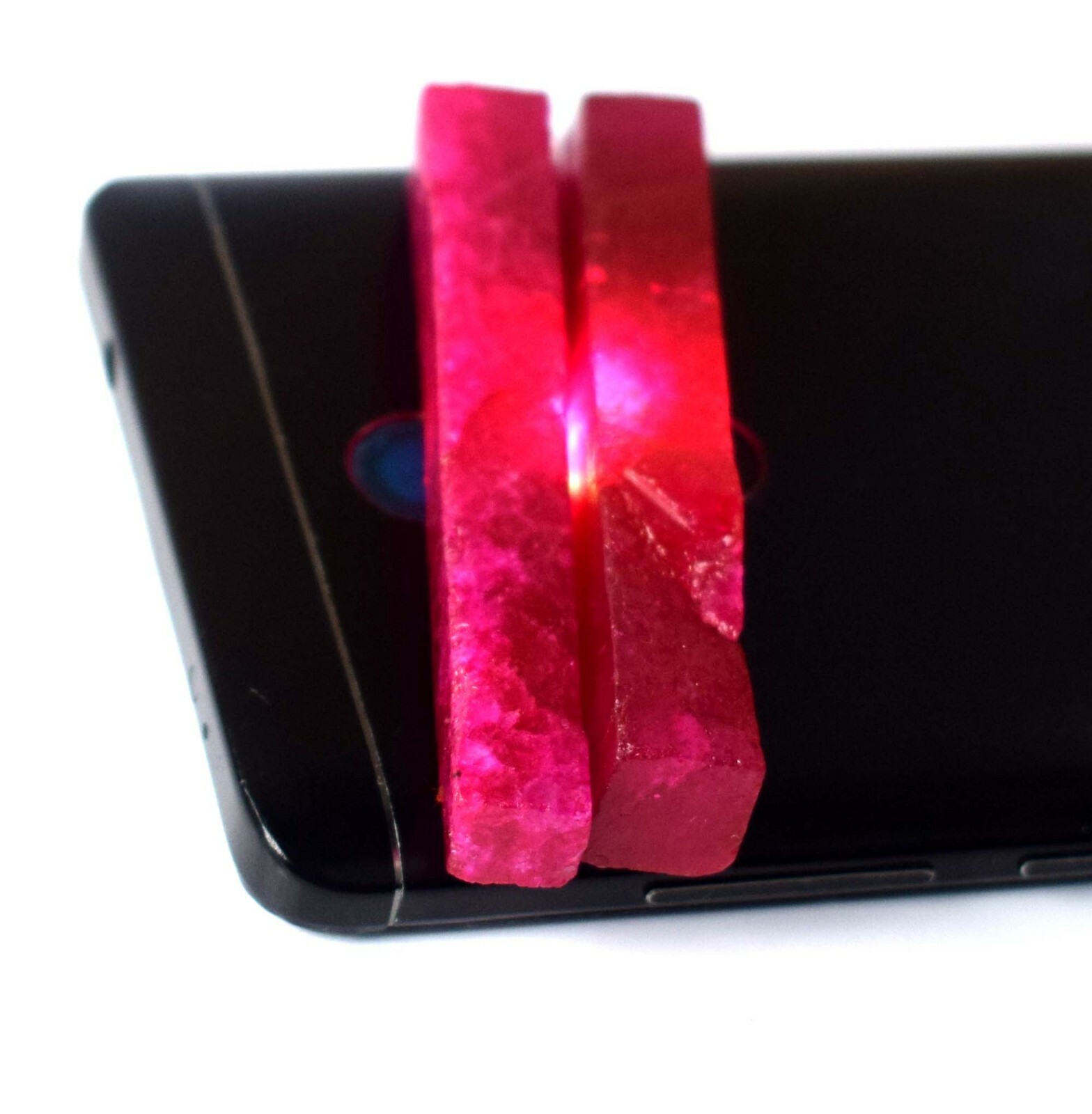 120 Ct./2 Pcs Natural African Red Ruby Gemstone Slice Rough SQ134 New Year Offer