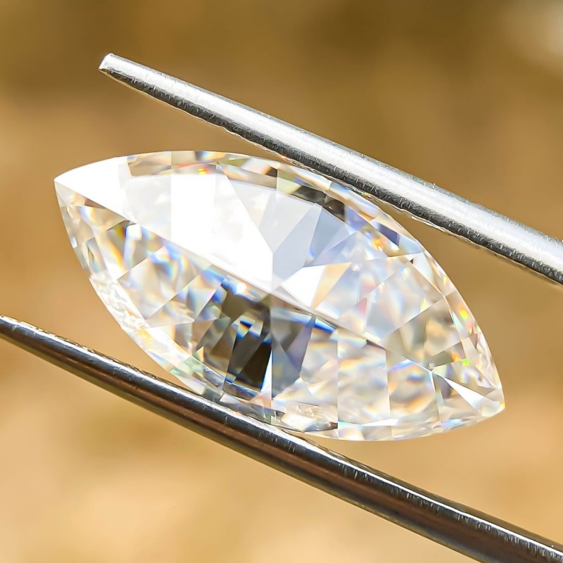 Premium Marquise Cut D Color Loose Moissanite 0.5-5ct VVS1 GRA Certificate