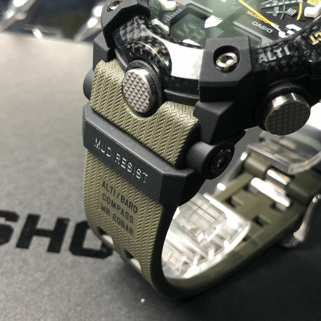 CASIO G-SHOCK GG-B100-1A3 MUDMASTER x CARBON QUAD SENSOR WATCH ARMY GREENxBLACK