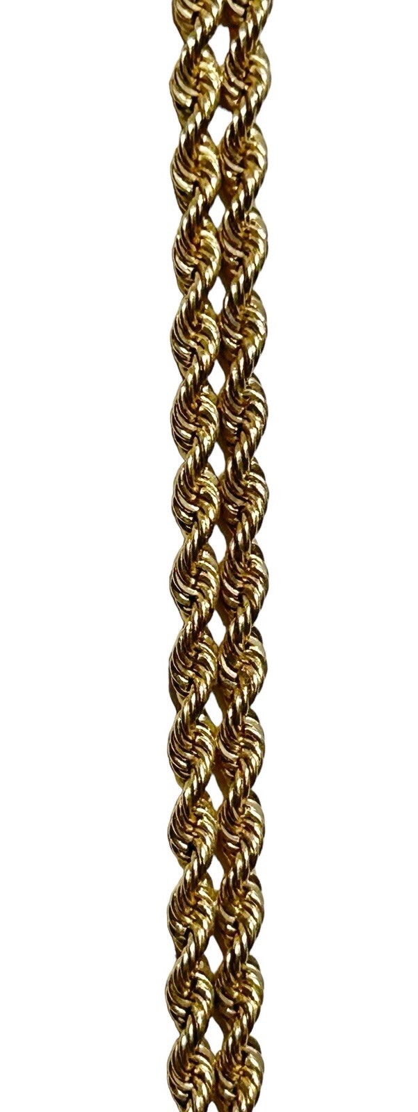 14K Gold Yellow Gold BEVERLY HILLS Women’s Rope Bracelet Watch 12.45g 6.5”