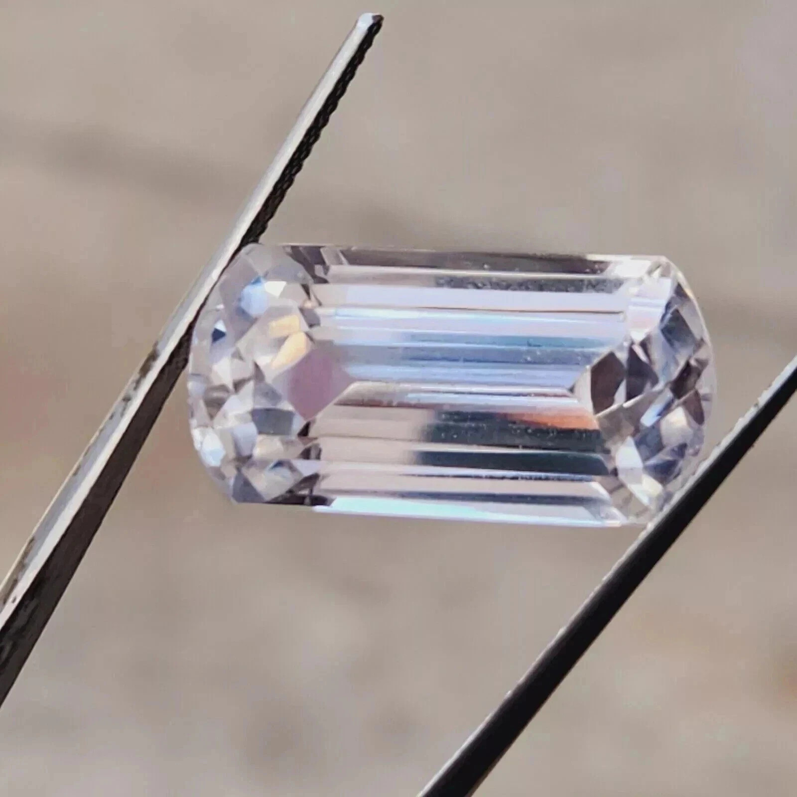 20.17 Ct Natural White Sapphire Fancy Cut Loose AGL Certified Flawless Gemstone
