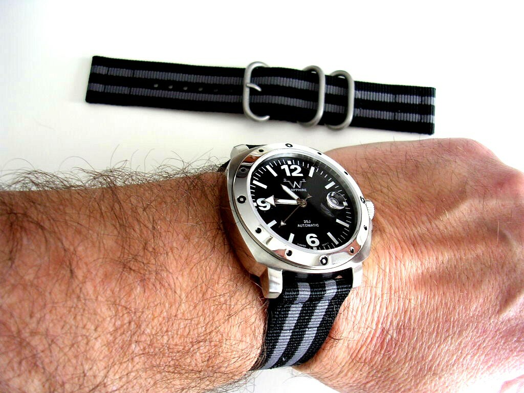 NATO ® 2pc Ballistic Nylon Military g10 sport UTC watch band strap IW SUISSE USA