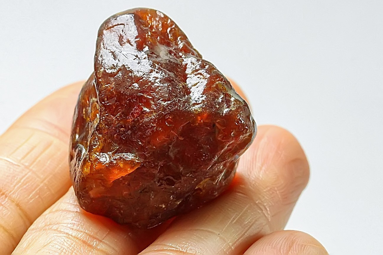 141Ct Natural Spessartine Orange Garnet Facet Rough Specimen Nigeria YFDA6