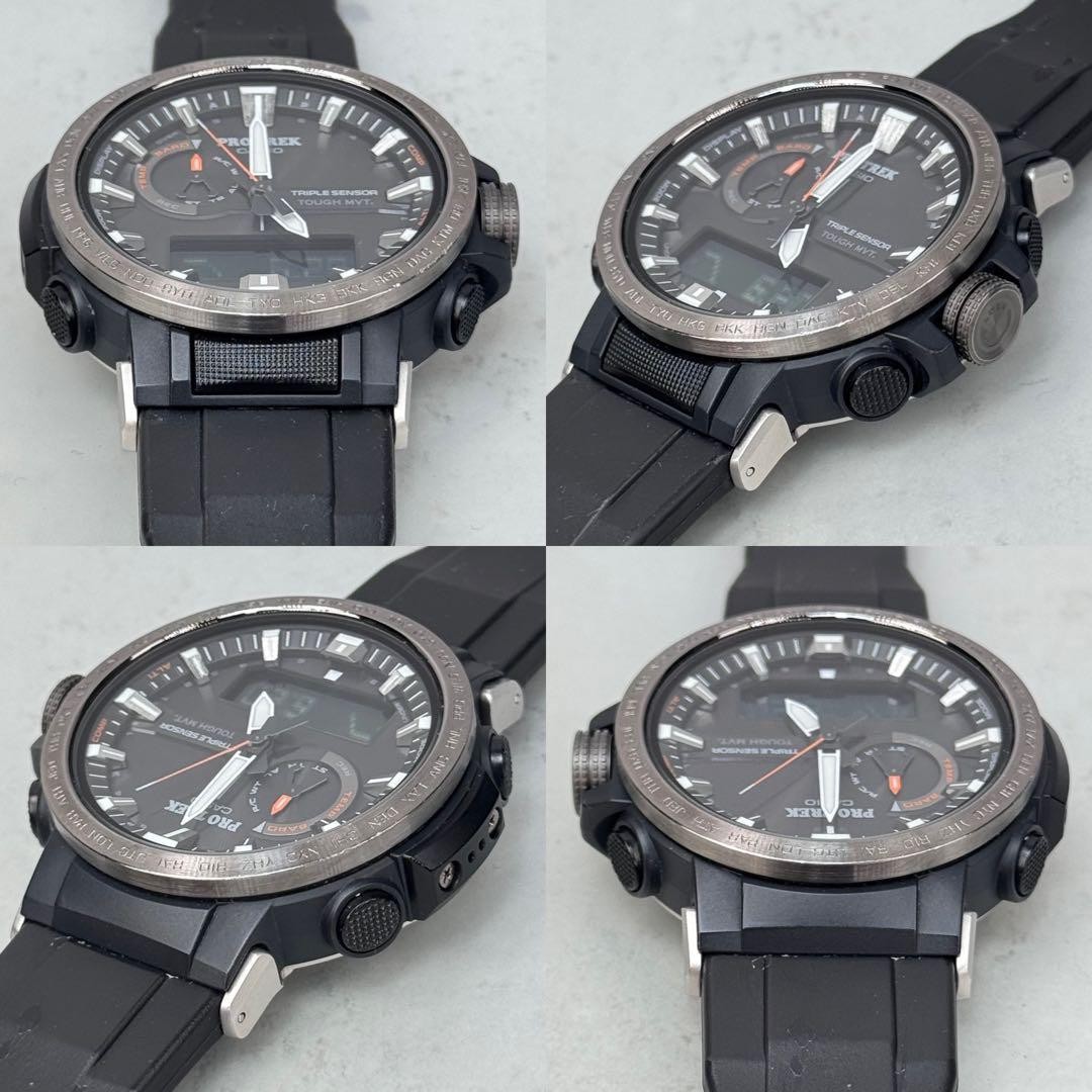 PROTREK PRW 60Y Radio Solar Black Triple Sensor