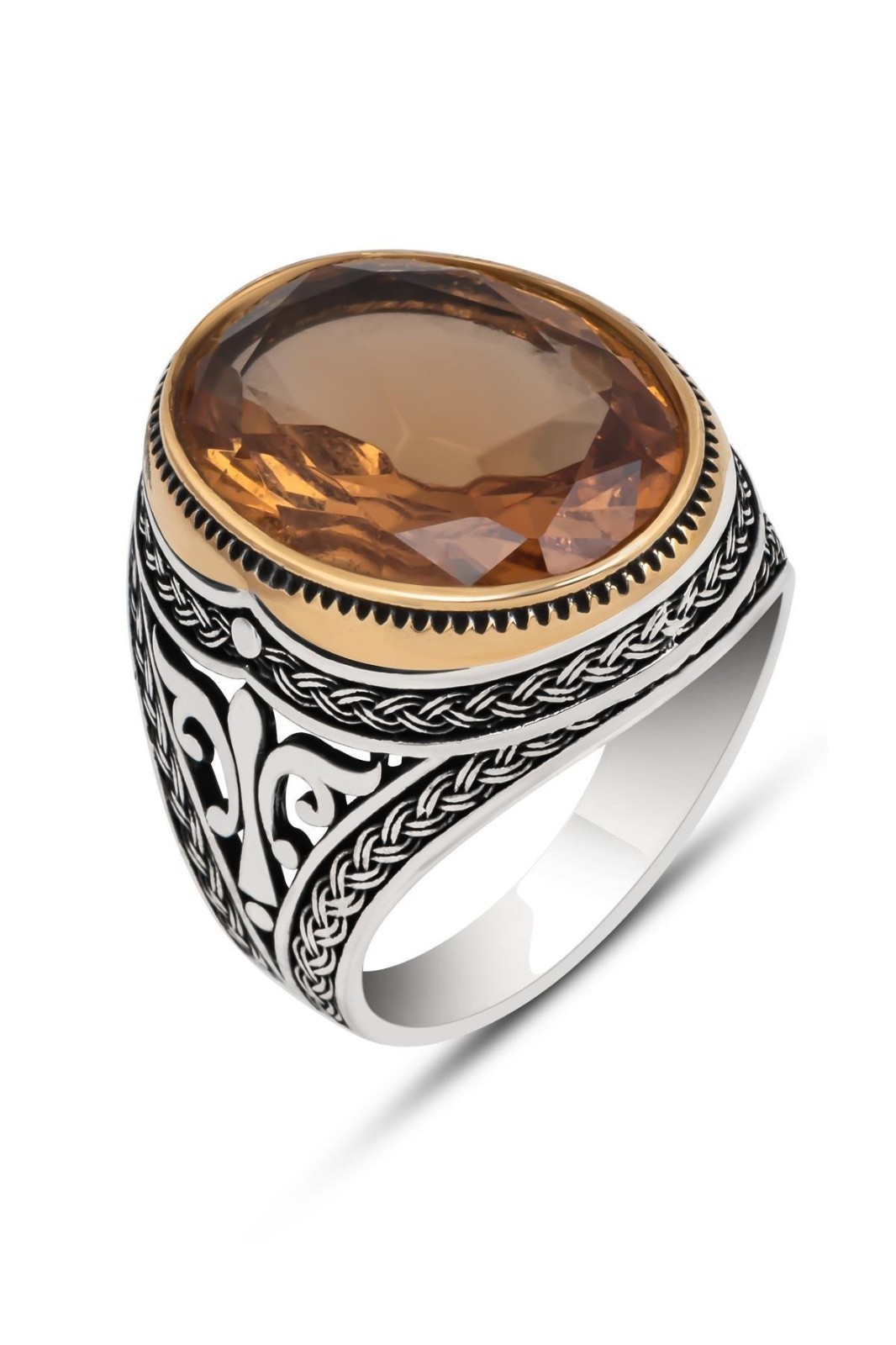 Men’s Color Changing Zultanite Stone 925 Sterling Silver Alexandrite Mens Ring