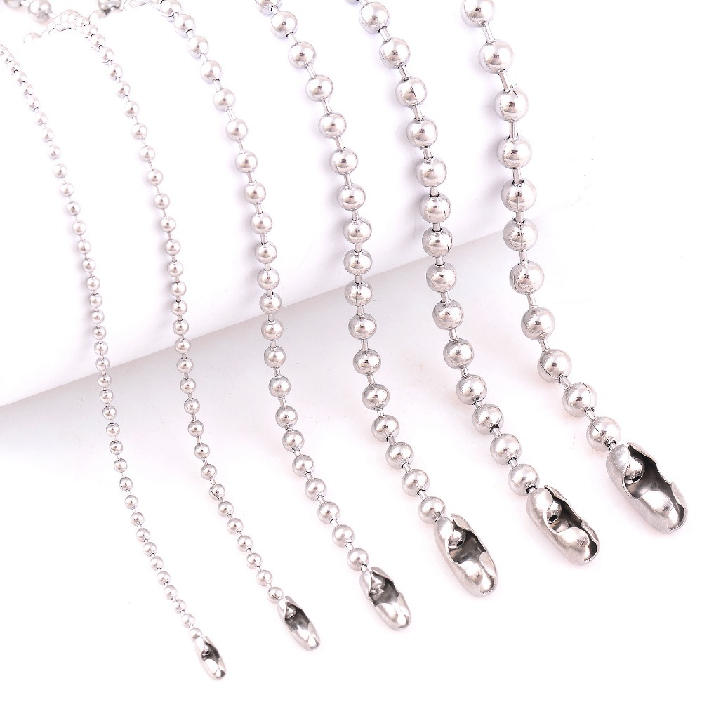 Stainless Steel 30 Inch 4mm Ball Link Neck Chain Necklace