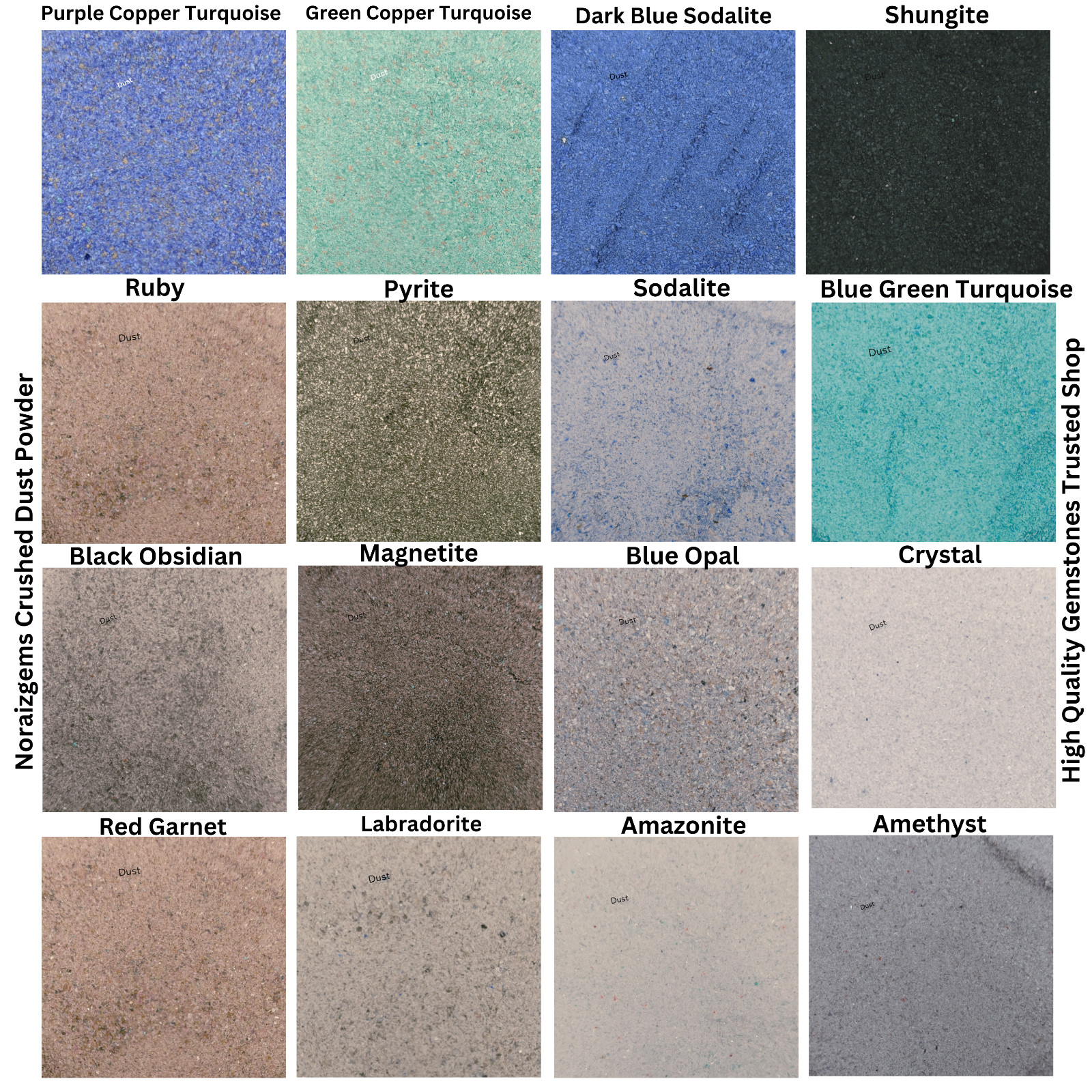 Crushed Gemstone Dust Powder 75+ Crushed Healing Stone Powder Sand Woodworking
