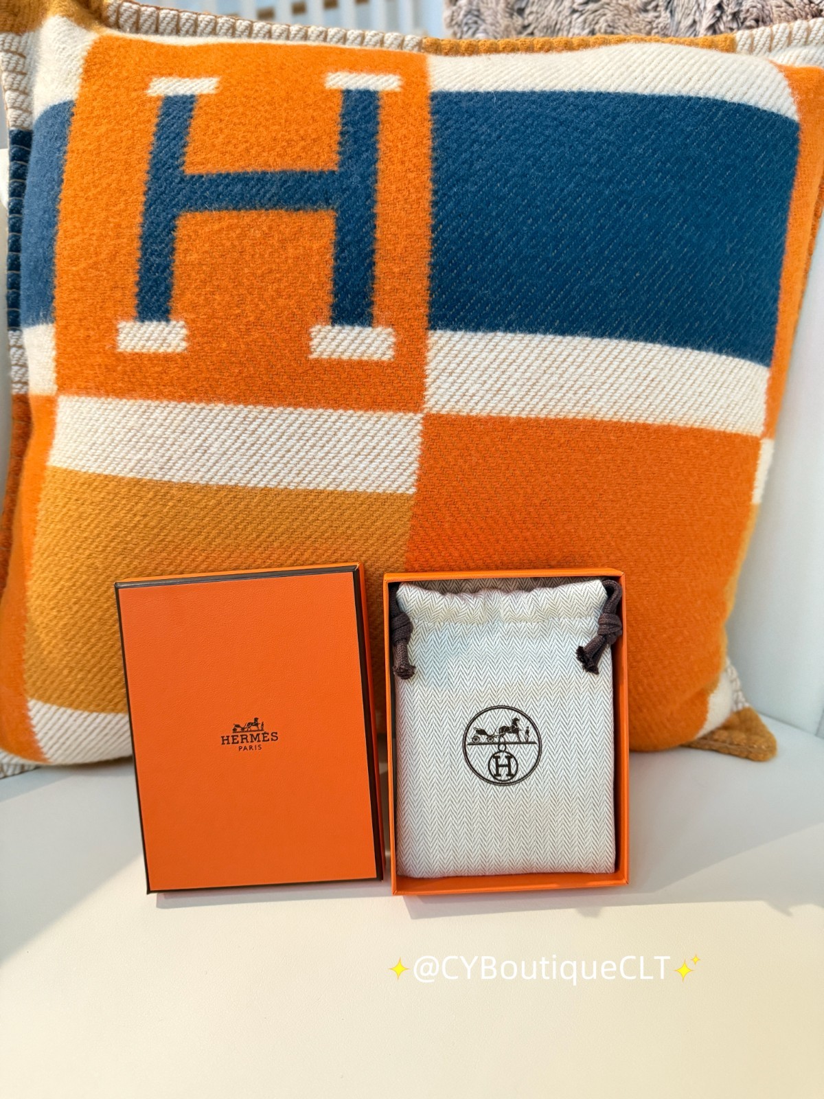 Hermès Mini Pop H Pendant Rose Dragee (Light Pink) w Rose Gold Chain Giftable