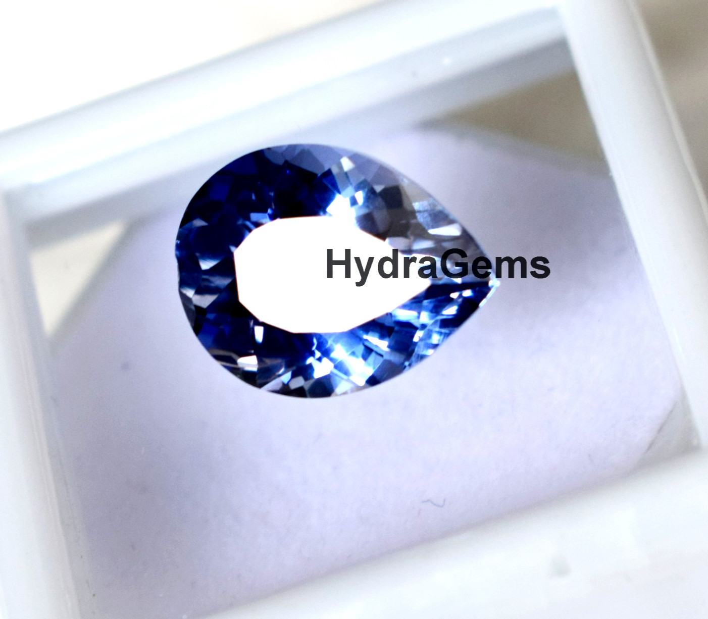 5.85Ct Natural Ceylon Blue Sapphire Pear Cut Cornflower Certified Loose Gemstone