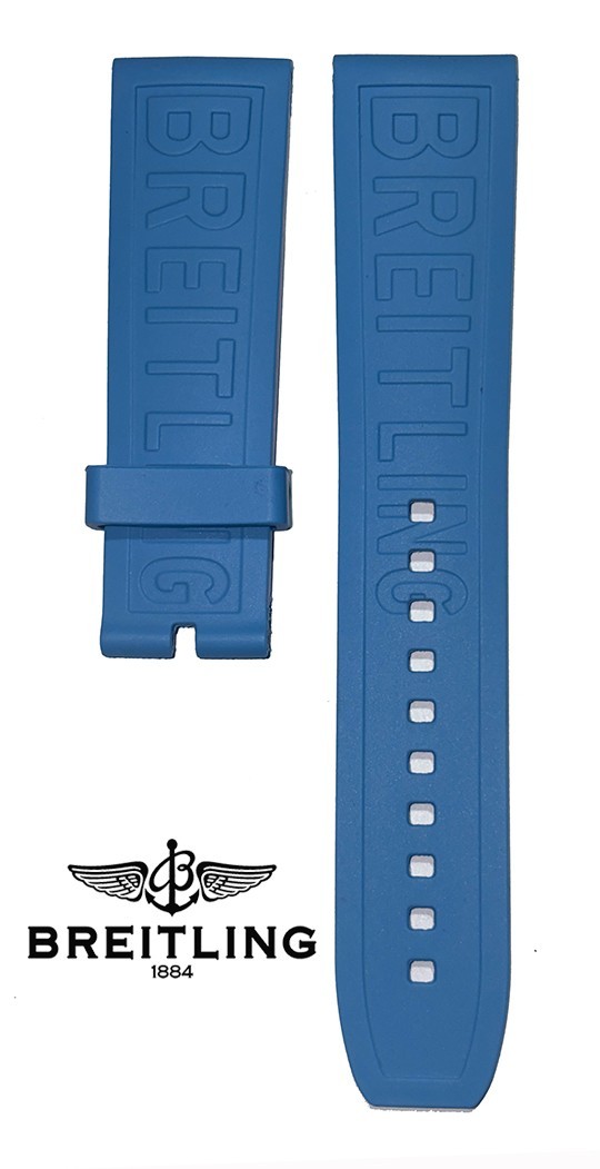 BREITLING Light Blue Diver Pro Rubber Strap – 22 MM 152S Replacement 22-20