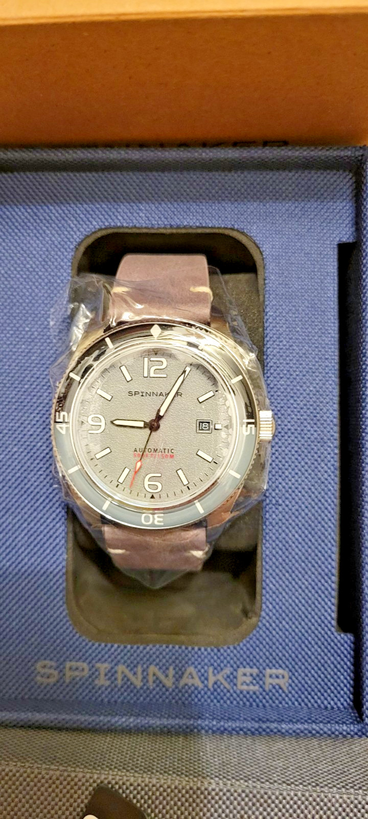 Spinnaker Fleuss , Ash Grey 43mm Japanese Automatic Wristwatch SP-5055-0H