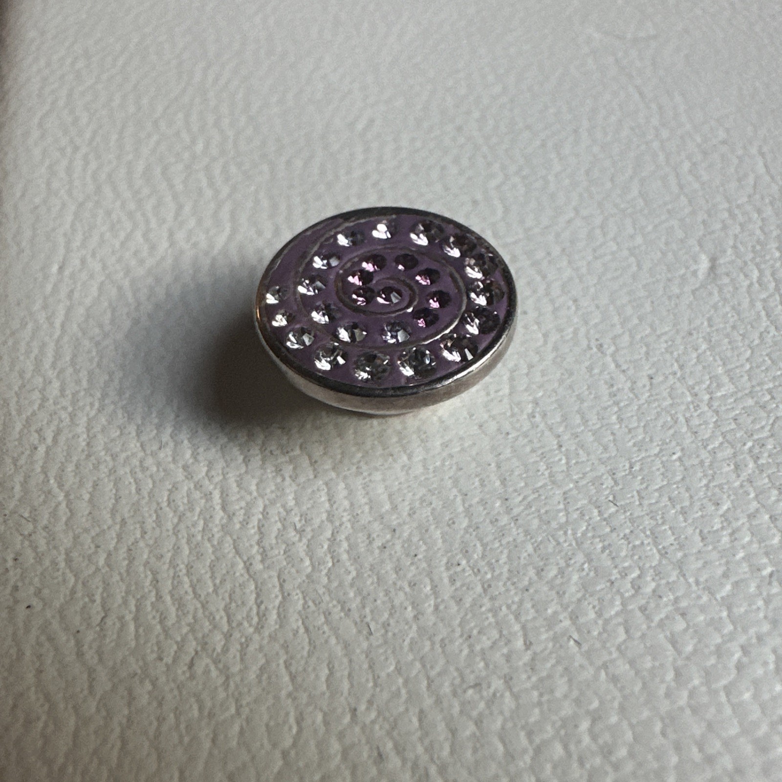 Authentic Kameleon Jewel Pop .925 Sterling Silver Purple Spiral KJP318 Pop