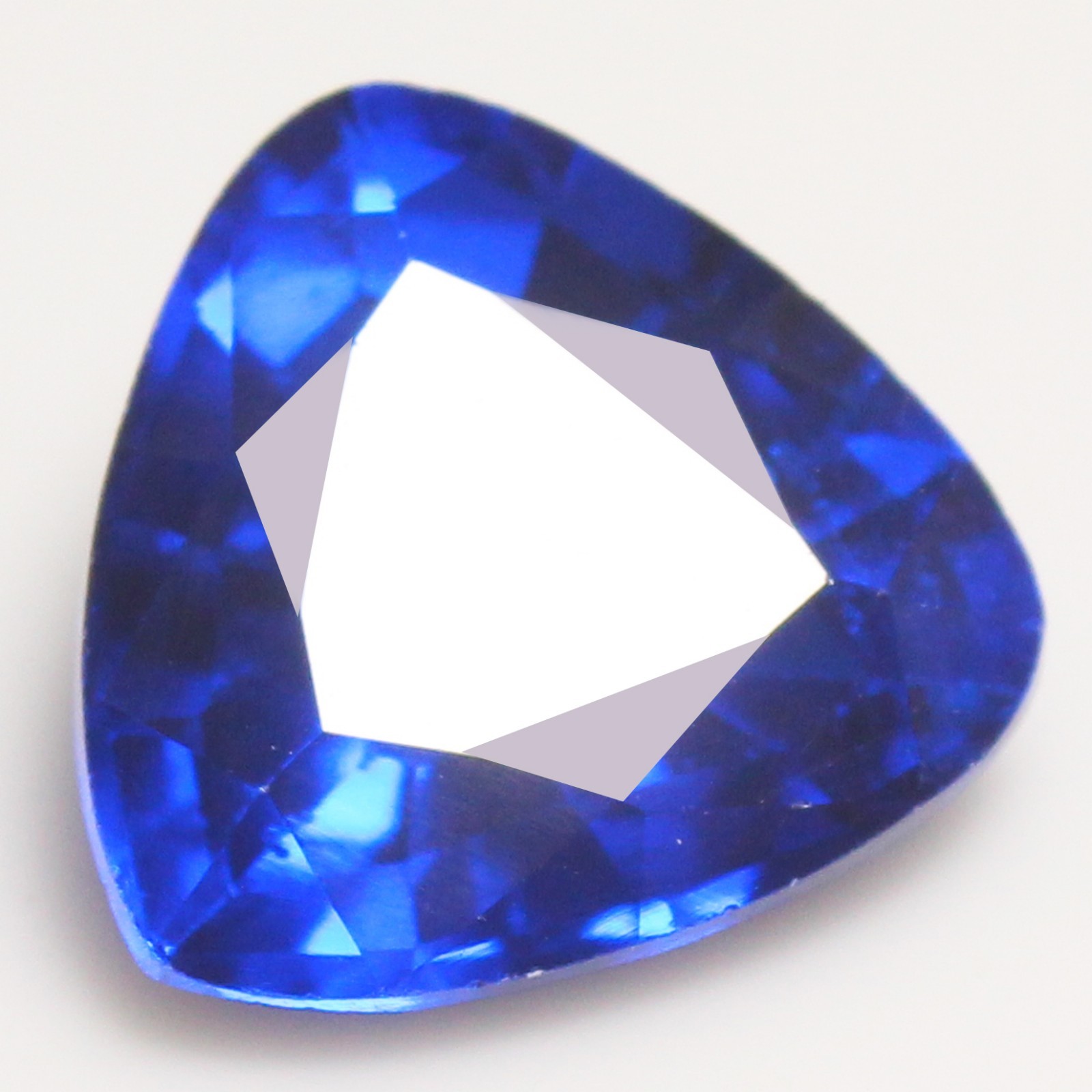 Natural 10.9 Ct Certified Ceylon Blue Sapphire 14×14 MM Trillion Stunning Gems